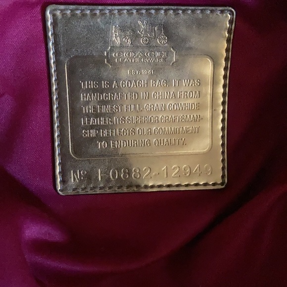 Authentic Coach Leather Carriage Bag - Picture 5 of 7